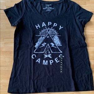 Torrid Blue Graphic Tee Happy Camper